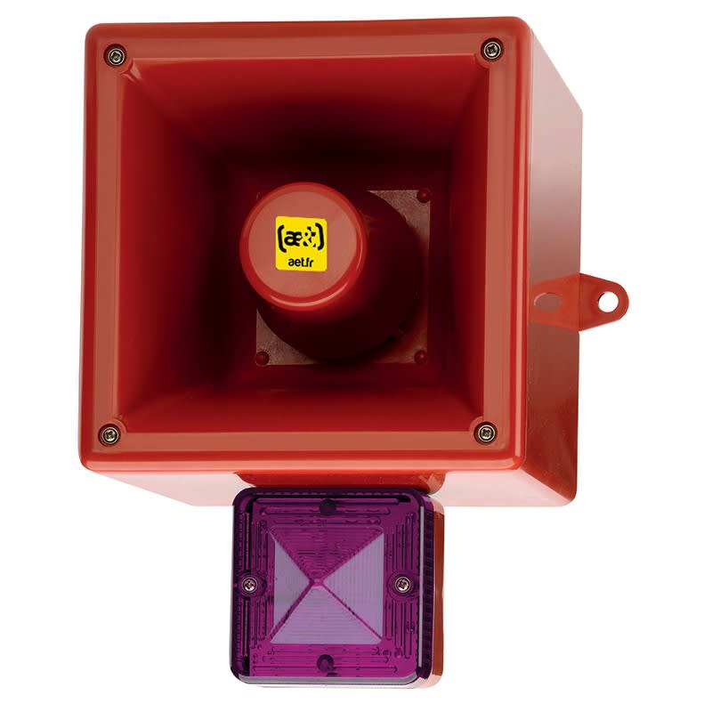 Aet - Diffuseur vocal flash 126dB 5J 230Vca Magenta IP66