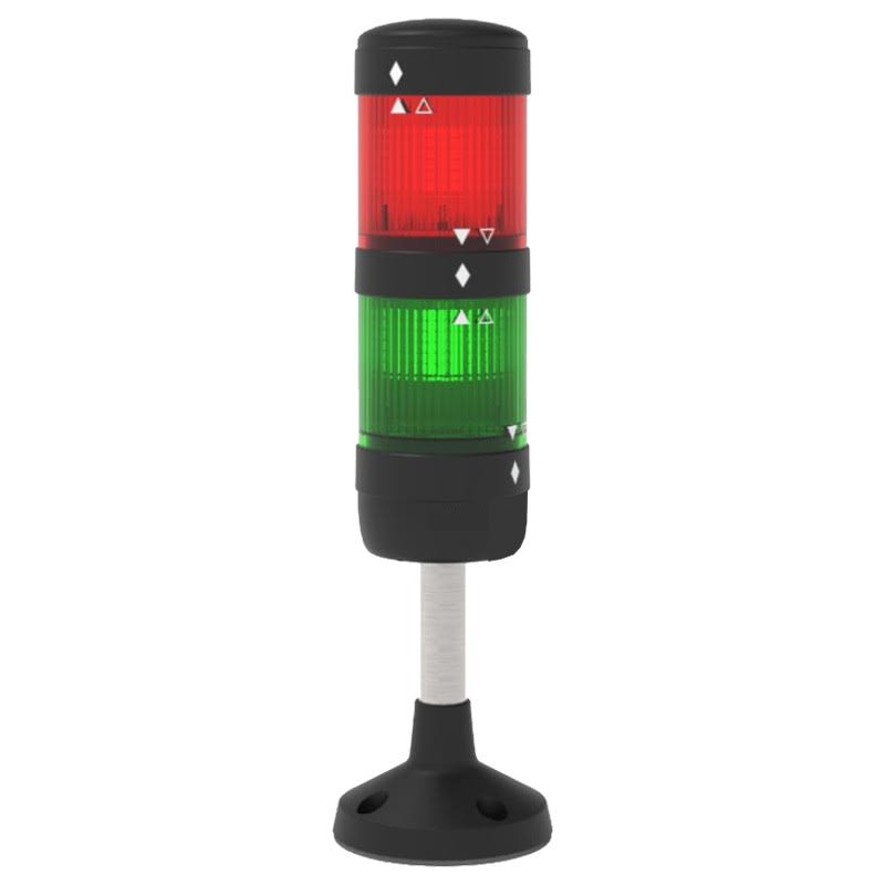 Aet - Colonne lumineuse pré-configurée BR50 - 24 Vcc/Vca - Vert Rouge