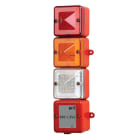 Aet - Boitier précâblé pour 3 feux Alimentation AC -Boitier rouge IP66