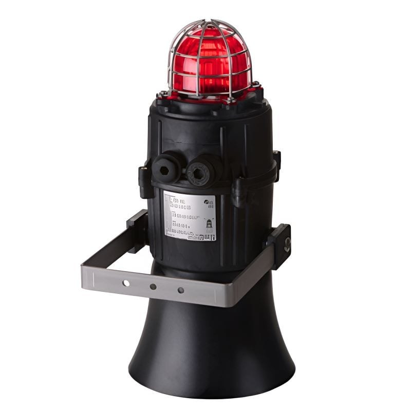 Aet - Combiné sonore et lumineux 5J 116dB 24 Vcc Rouge IP66
