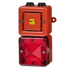 Aet - Combiné xénon 5J/100 dB 24 +/-10% Vca - Rouge - 10 sons