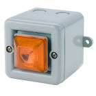 Aet - Mini sirène 104dB feu flash 0.5J 24Vcc optique Orange IP66