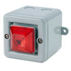 Aet - Mini sirène 104dB feu flash 0.5J 24Vcc optique Rouge IP66