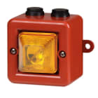Aet - Mini sirène 100dB feu LED 12Vcc optique Orange IP66
