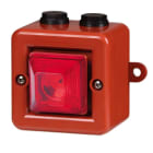 Aet - Mini sirène 100dB feu LED 24Vcc optique Rouge IP66