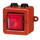 Aet - Mini sirène 100dB feu LED 230Vca optique Rouge IP66