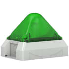 Aet - Feu flash 10J pyramidal 230Vca Vert IP66