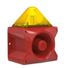 Aet - Combiné sirène 107 dB feu flash 5J 24Vcc optique Jaune IP66