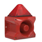 Aet - Combiné sirène 107 dB feu flash 5J 48Vcc optique Rouge IP66