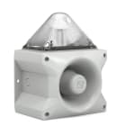 Aet - Combiné sirène 117 dB feu flash 10J 230Vca optique Transparent IP66 gri