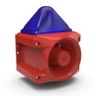 Aet - Combiné sirène 116 dB feu flash 5J 230Vca optique Bleu IP66