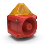 Aet - Combiné sirène 116 dB feu flash 5J 230Vca optique Jaune IP66