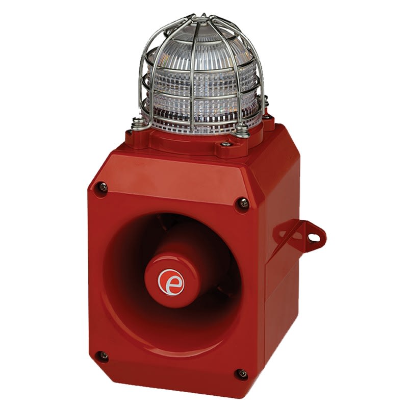 Aet - Combiné Aluminium vocal LED 110dB 10 à 30Vcc Jaune IP66 120cd