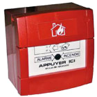 Aet - Déclencheur manuel résistif 470 ohm Rouge - Membrane déformable - NO/NF