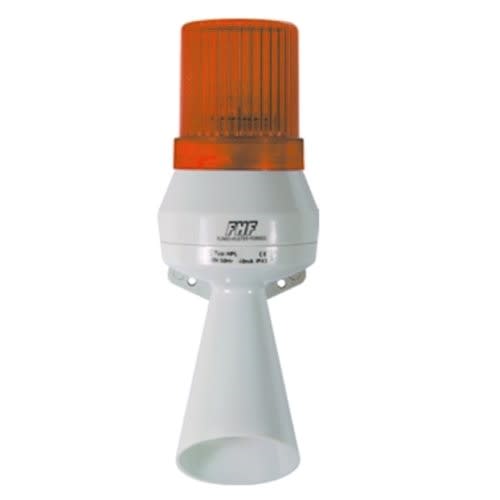 Aet - Trompe 95dB et feu fixe 7W 24Vcc Orange IP43