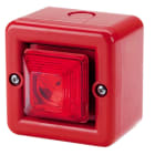 Aet - Mini sirene 100dB feu LED 24Vcc optique Rouge IP66