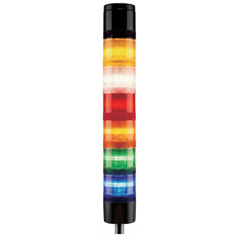 Aet - Colonne ø70mm buzzer 75 dB 24 Vcc/Vca corps et couvercle noirs