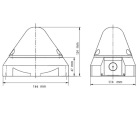 Aet - Kit encastrable pour feu flash PBV2 optique visible pour montage mural