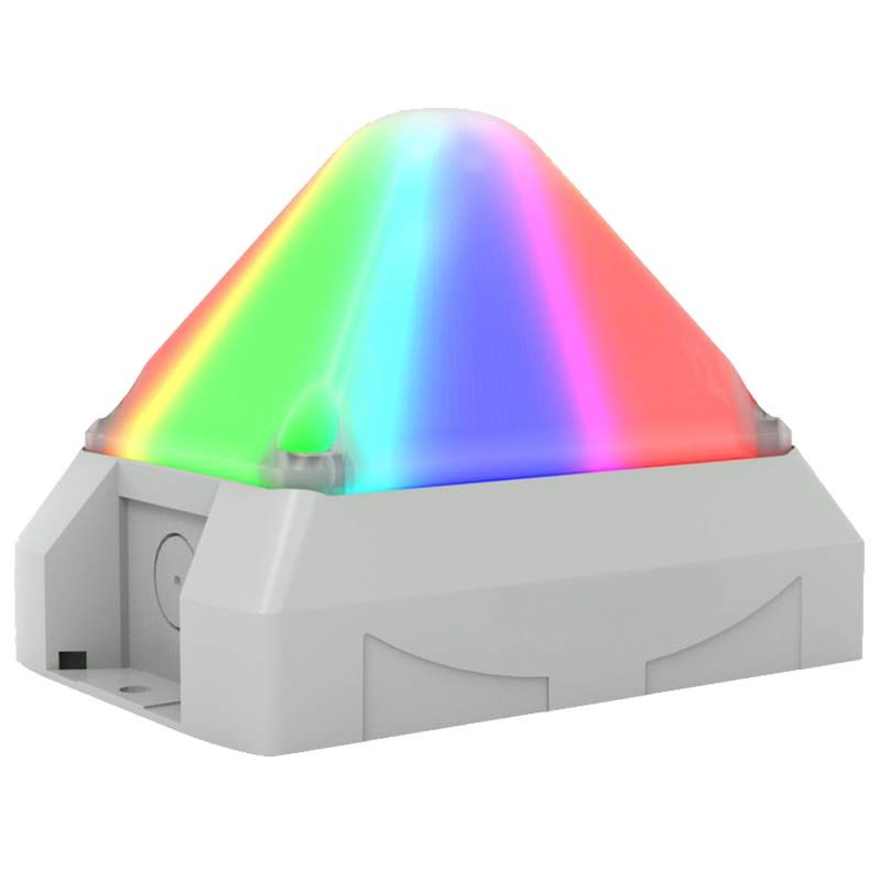 Aet - Feu LED pyramidal multimode 95-265 Vca / 108-132 Vcc - Rouge