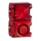 Aet - Combine 105 dB(A) feu flash 5 J 230Vca optique rouge IP66 - Gris