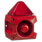 Aet - Combine sirene 107 dB feu flash 5J 24Vcc optique Rouge IP66