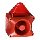 Aet - Combiné sirène 122 dB feu flash 10J 115Vca optique Rouge IP66
