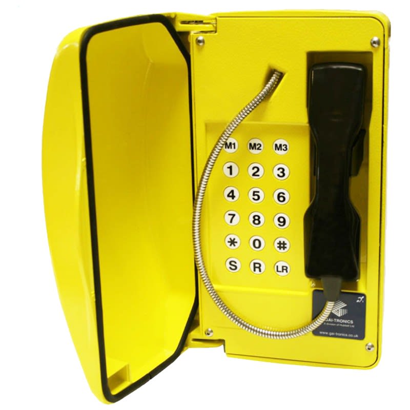 Aet - Téléphone GSM avec porte 18 touches couleur Jaune