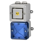 Aet - Combiné LED 110 dB TONAFLASH® 10-14 Vcc / 16-33 Vcc - Bleu - Gris