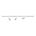 Aric - ZAO - Rail 1 all. + 3 spots GU10, blanc, a/lpes LED 4,2W 3000K 500lm incl