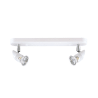 Aric - COMETE B2 - Plaf./Appl.Mur 2 spots GU10, blanc, a/lpes LED 4,2W 3000K 500lm incl