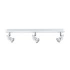 Aric - COMETE B3 - Plaf./Appl.Mur 3 spots GU10, blanc, a/lpes LED 4,2W 3000K 500lm incl
