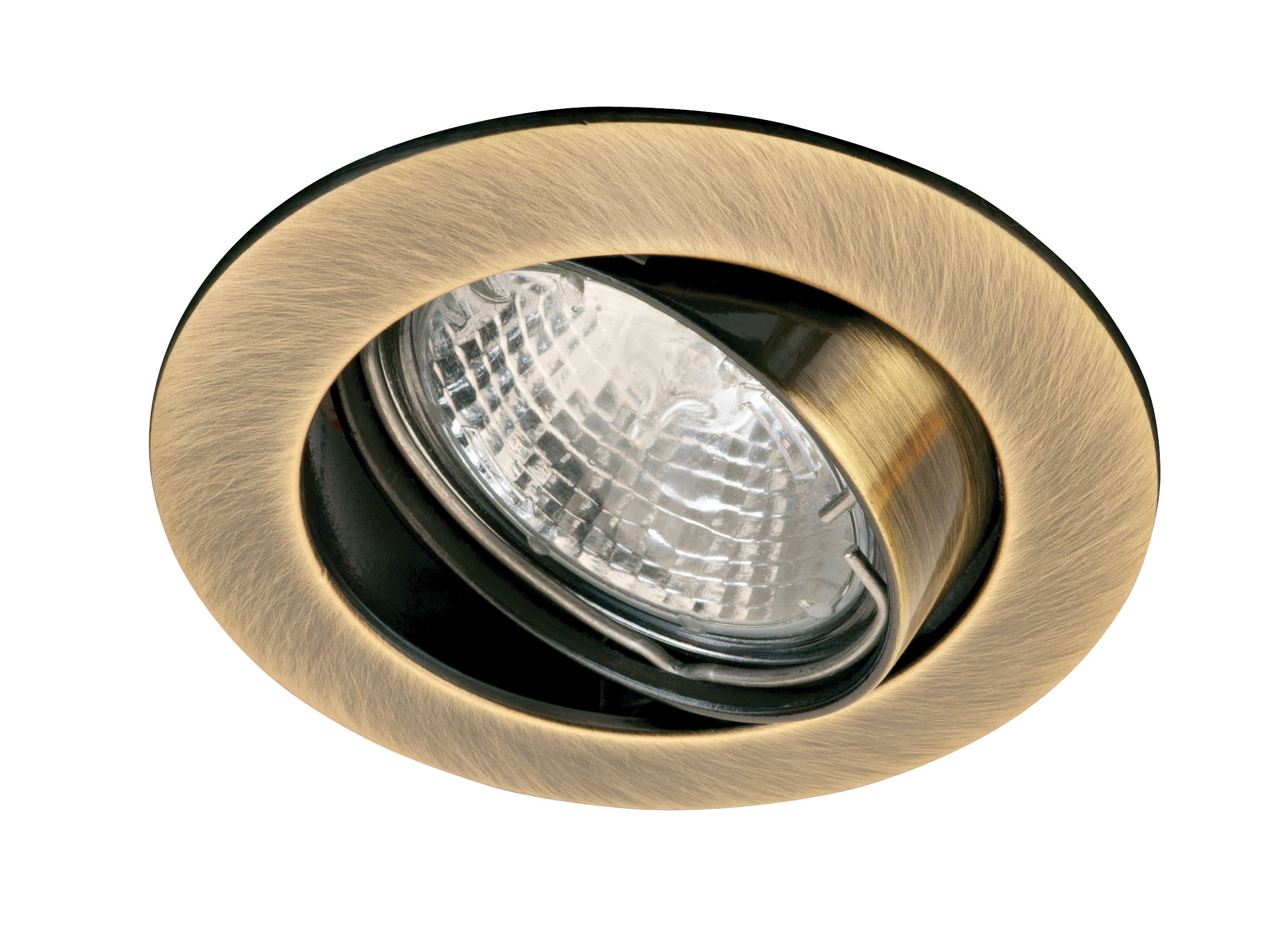 Aric - GALAXY - Encastré GU10, rond, basc., bronze, a/lpe halog. 50W 300lm incl