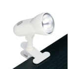 Aric - MANTA 63 - Spot a pince E27 60W max, orientable, blanc, lampe non incl.