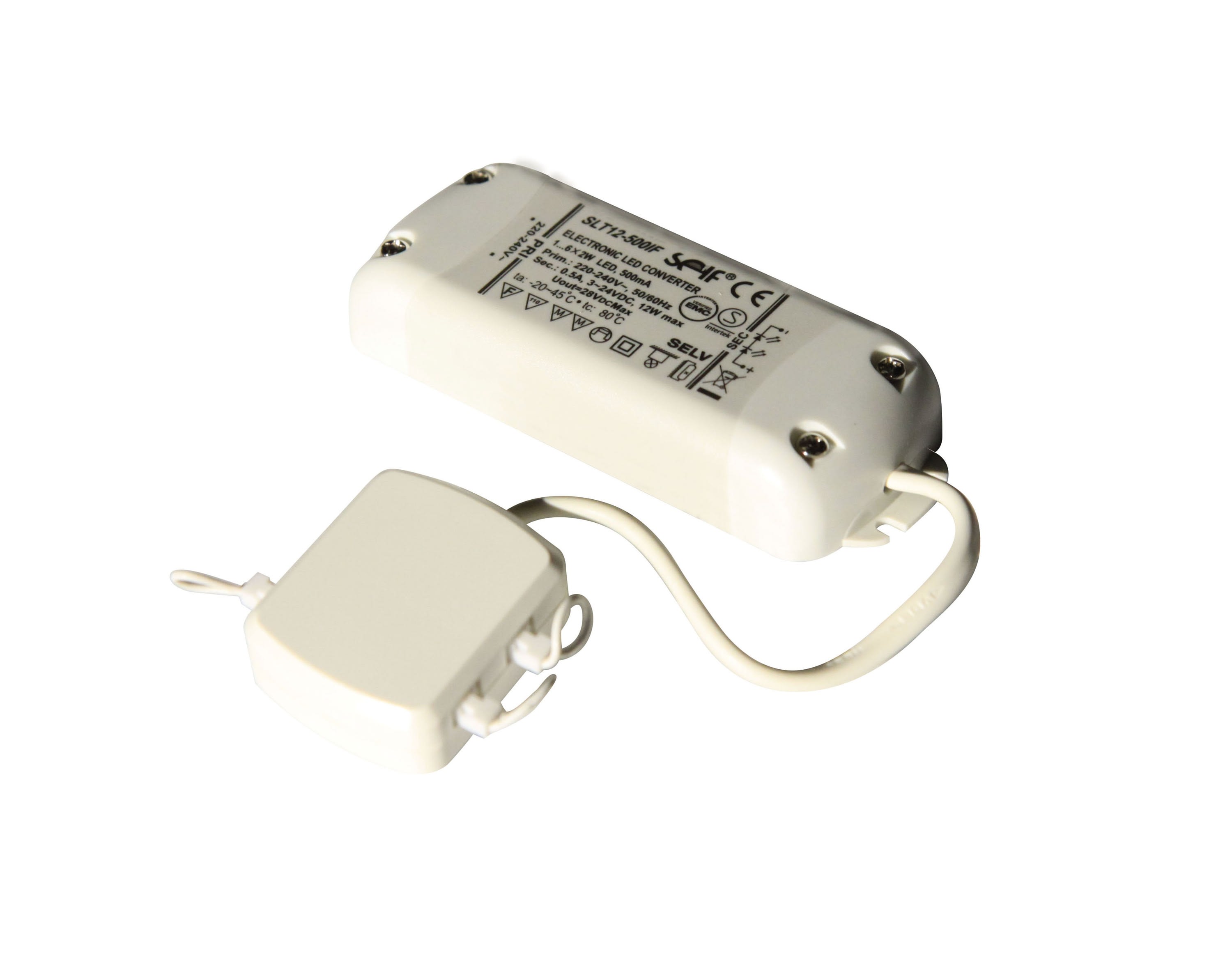 Aric - Alimentation LED CC - 500mA 12W avec connecteurs