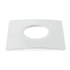 Aric - Collerette aimantée carrée pour EF6, couleur : blanc