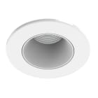 Aric - Collerette métal pour encastré EF8, ronde, couleur : blanc