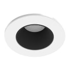 Aric - Collerette métal pour encastré EF8, ronde, couleur : blanc