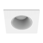 Aric - Collerette métal pour encastré EF8, carrée, couleur : blanc