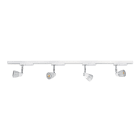 Aric - DIAM - Rail 1 all. 029 + 4 spots GU10, blanc, a/lpes LED 4,2W 3000K 500lm incl