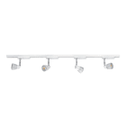 Aric - DIAM - Rail 1 all. 029 + 4 spots GU10, blanc, a/lpes LED 4,2W 3000K 500lm incl