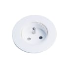 Aric - Prise de courant blanche à encastrer