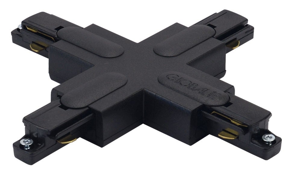 Aric - Raccord en croix GB 38 pour rail 1 all. 029 - noir