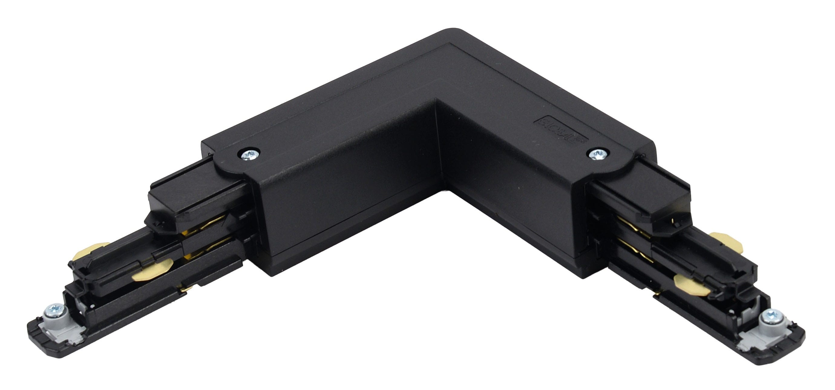 Aric - Coude 90° pour rail DALI 023 - Terre externe - noir