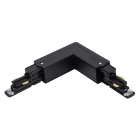 Aric - Coude 90° pour rail DALI 023 - Terre externe - noir