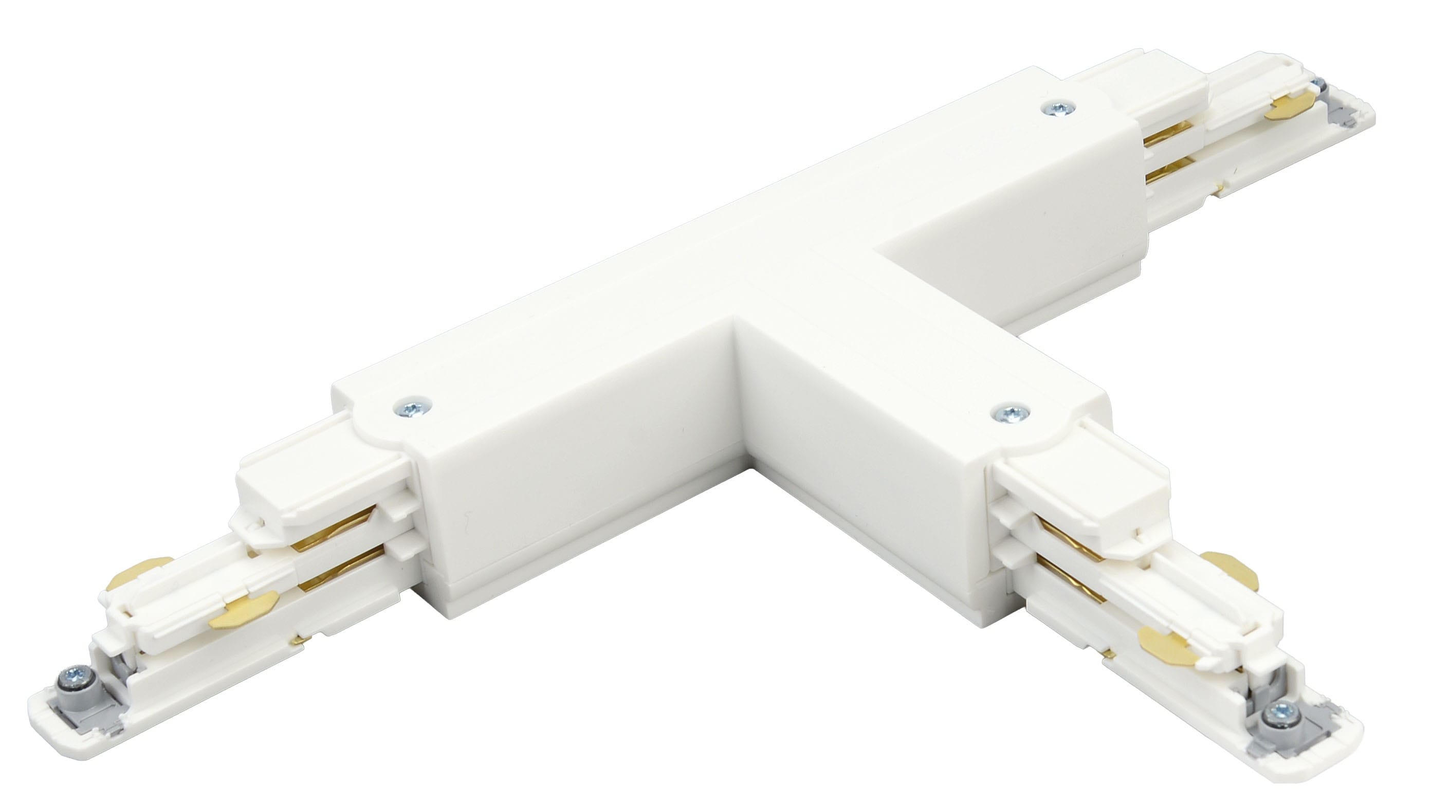 Aric - Connecteur en T pour rail DALI 023 - Terre externe - Droite - blanc