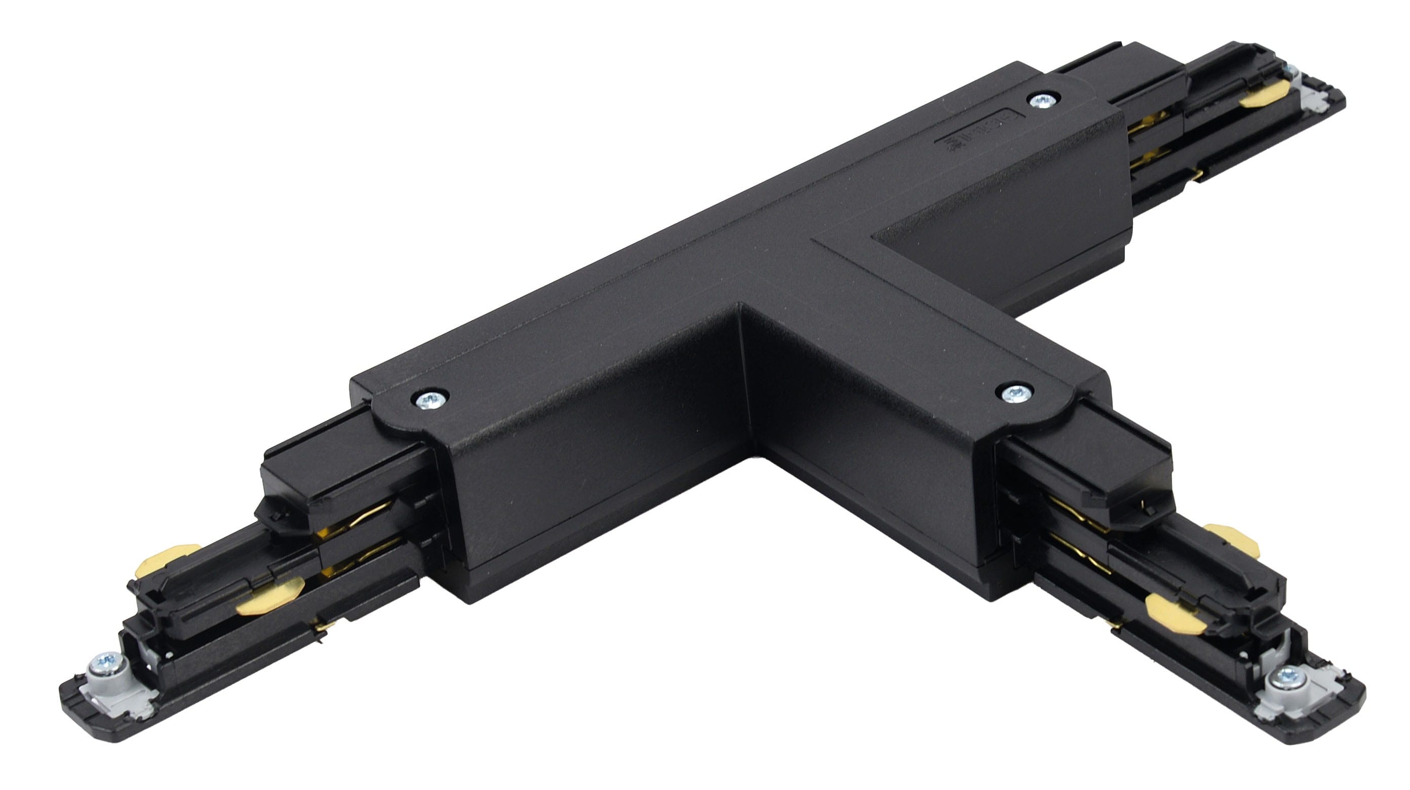 Aric - Connecteur en T pour rail DALI 023 - Terre externe - Droite - noir