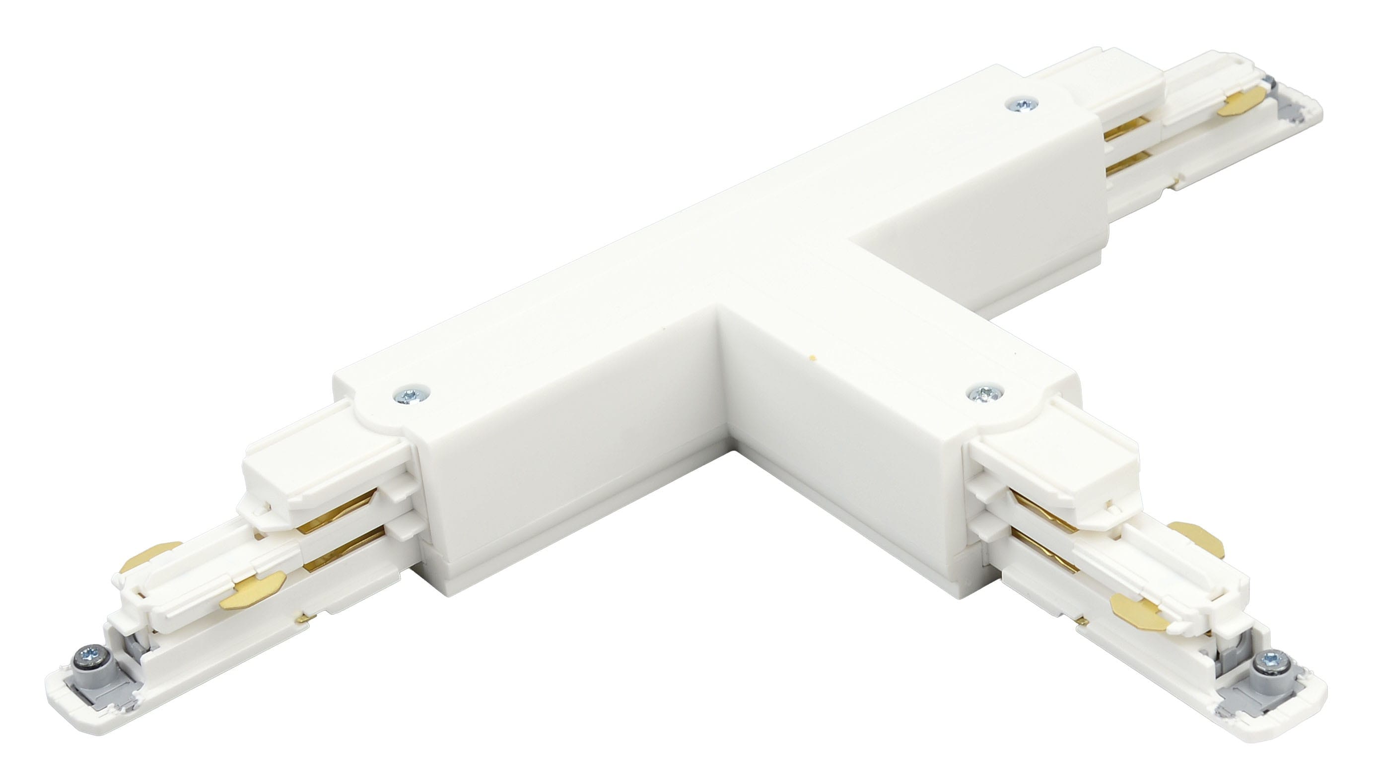 Aric - Connecteur en T pour rail DALI 023 - Terre externe - Gauche - blanc