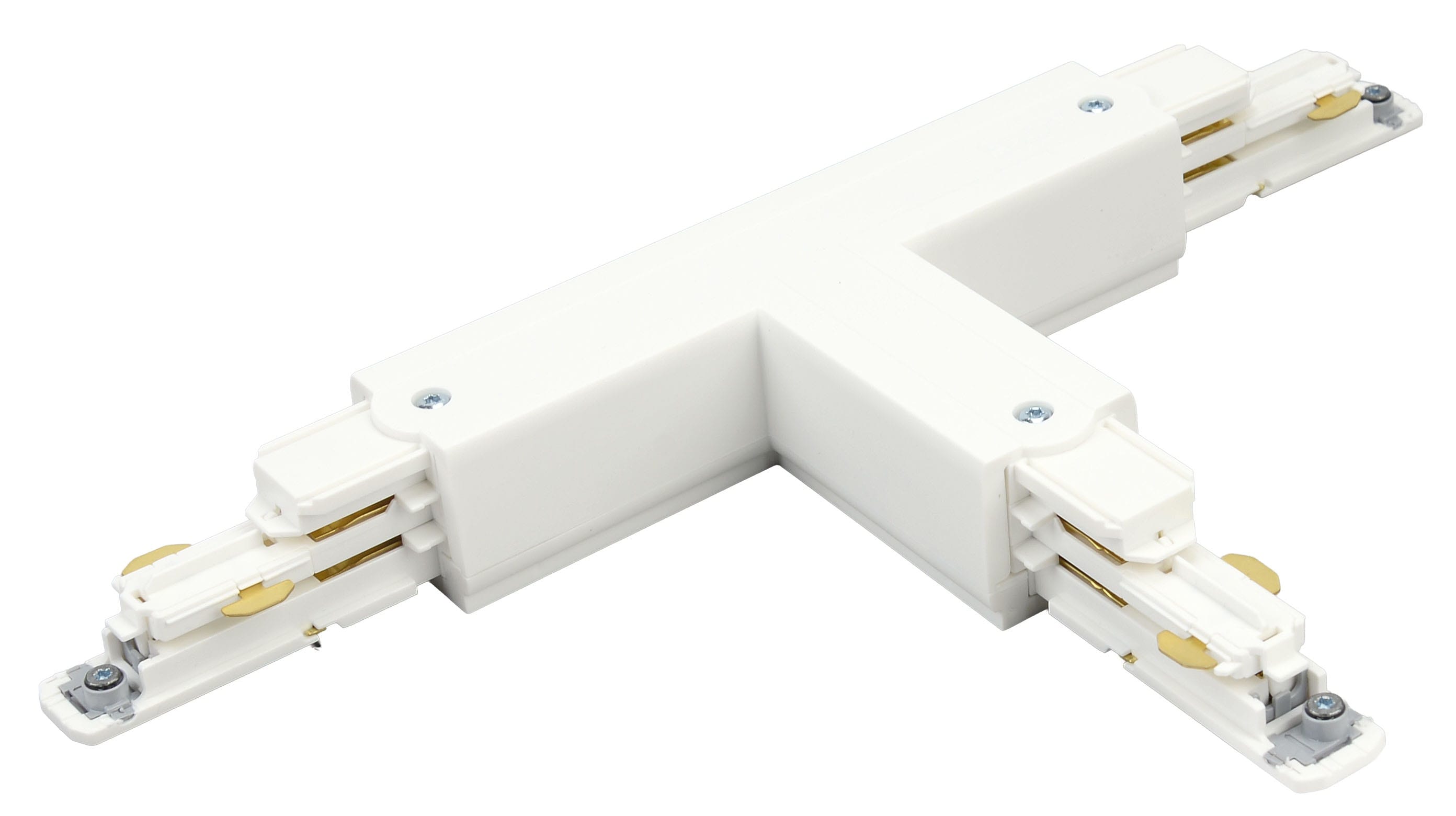 Aric - Connecteur en T pour rail DALI 023 - Terre interne - Gauche - blanc