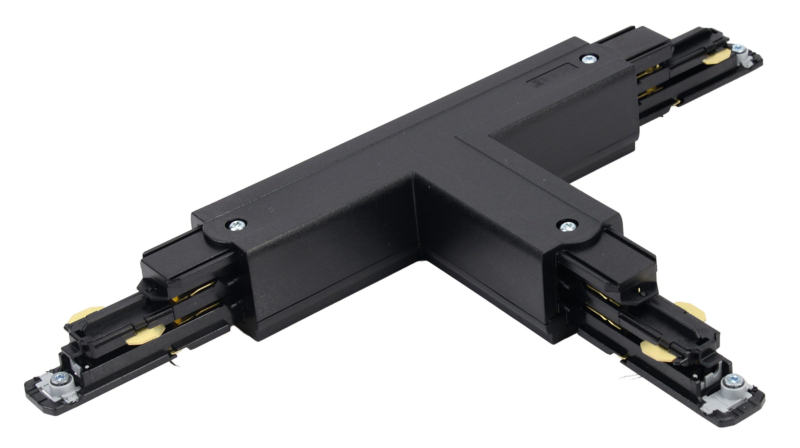 Aric - Connecteur en T pour rail DALI 023 - Terre interne - Gauche - noir