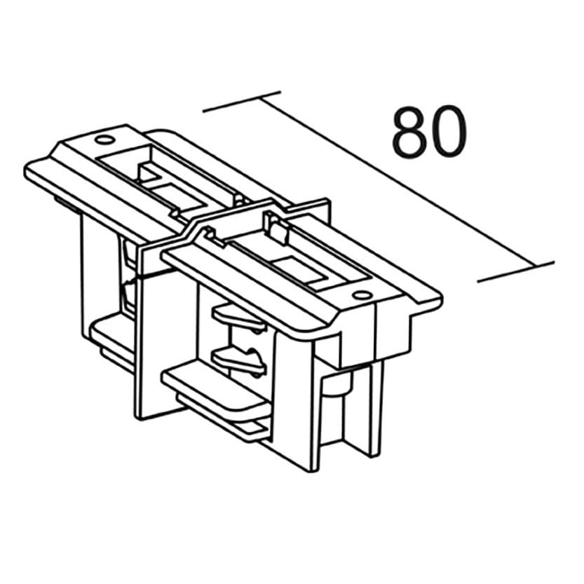 Aric - Jonction linéaire pour rail 3 allumages